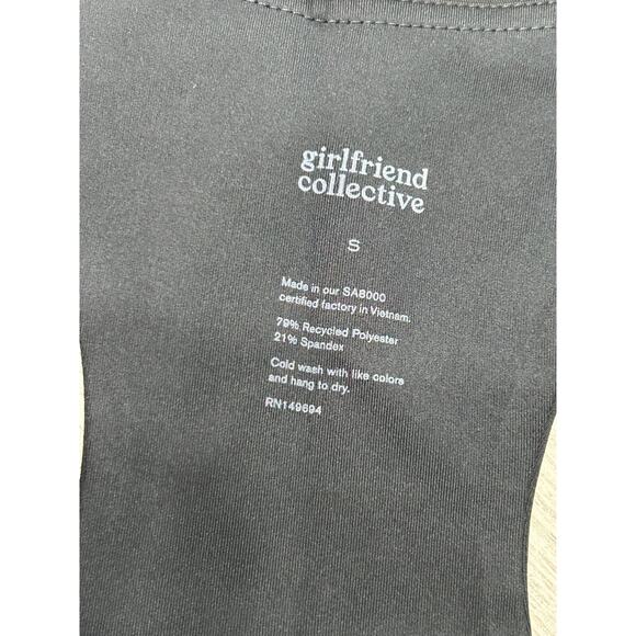 NWT Girlfriend Collective Womens Black Paloma Racerback Sports Bra Size Small - Picture 6 of 9
